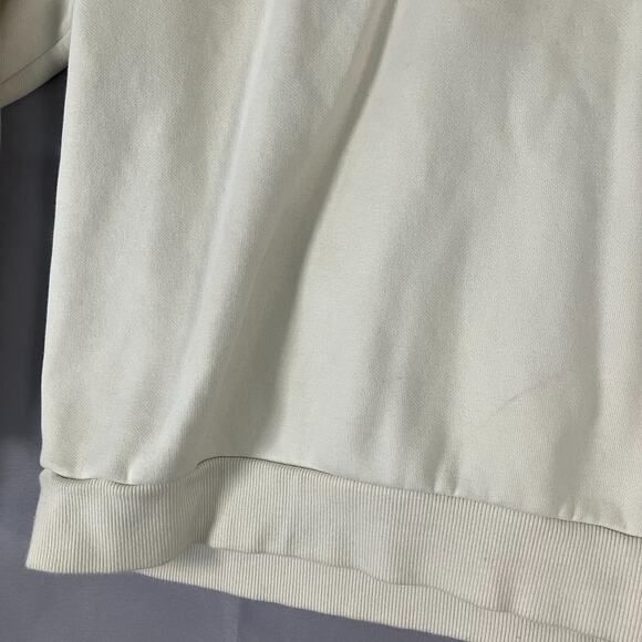 Puma Essentials Hoodie Women's Large Cream Beige Pullover Sweatshirt Logo - Picture 11 of 14